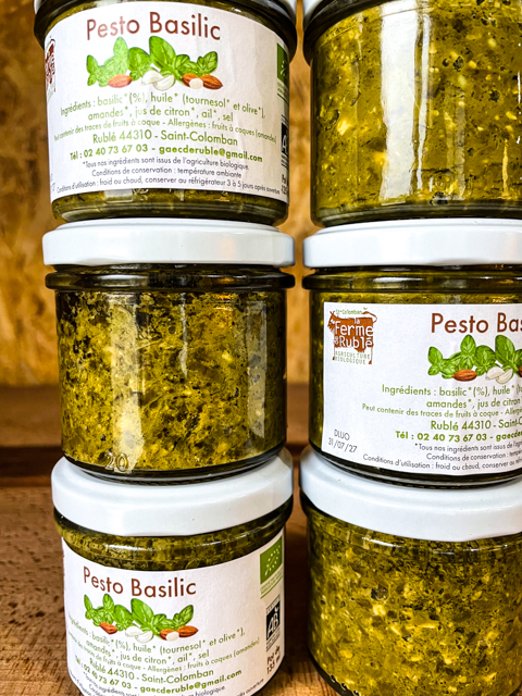 Pesto basilic - La ferme de Rublé