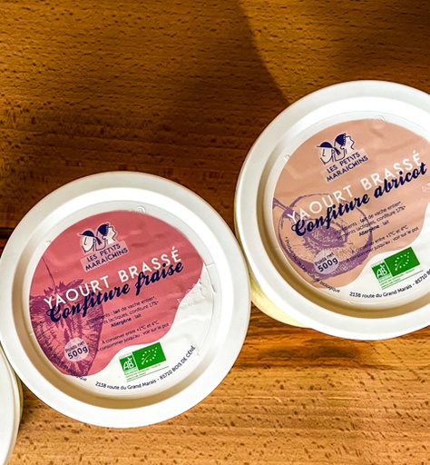 Yaourt confiture de fruits brassé /500g